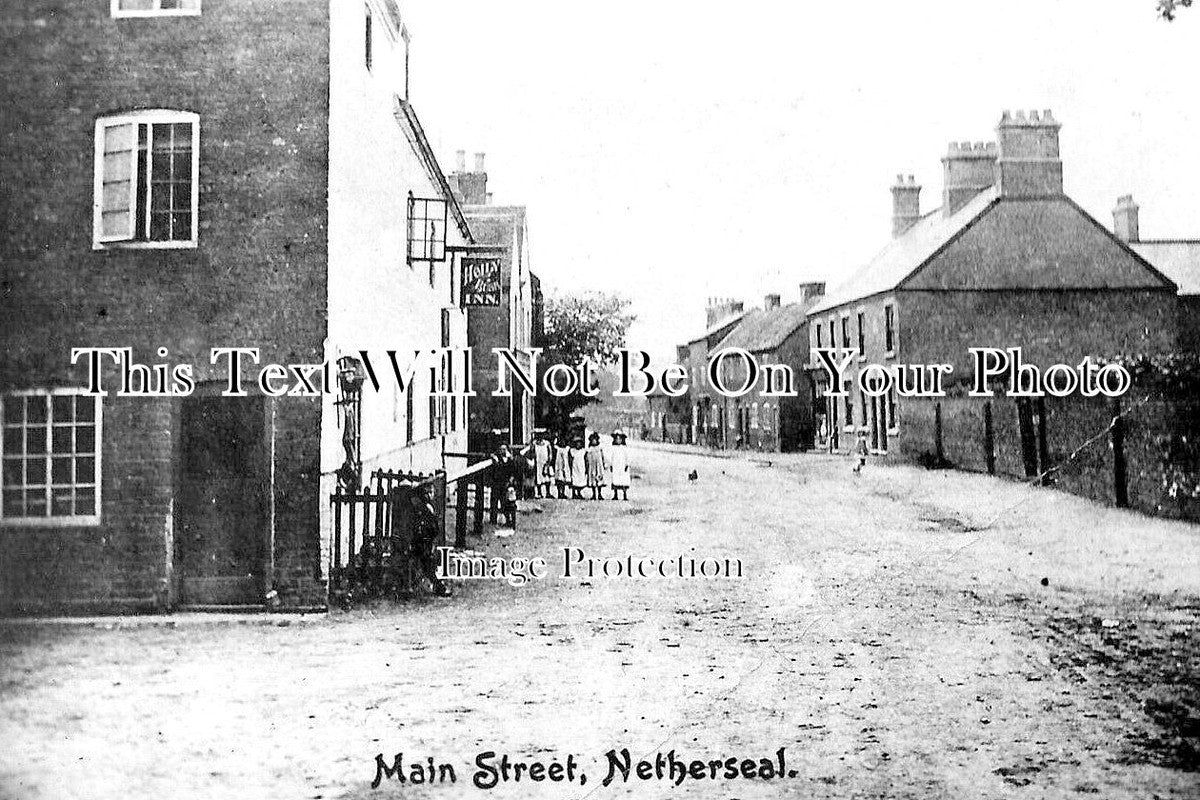 DR 3506 - Holly Bush Inn Pub, Main Street, Netherseal, Derbyshire c1920