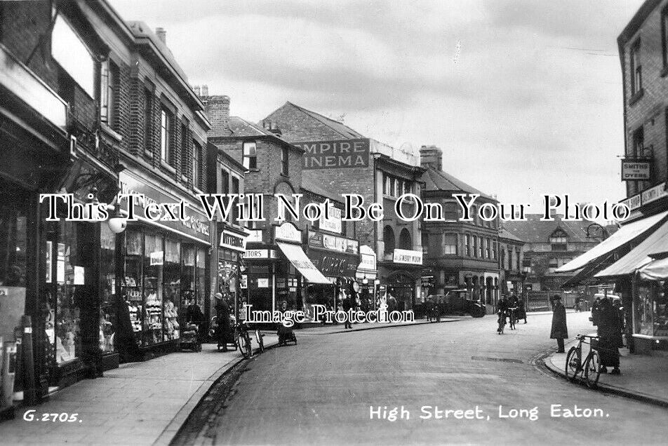 DR 3638 - High Street, Long Eaton, Derbyshire c1939