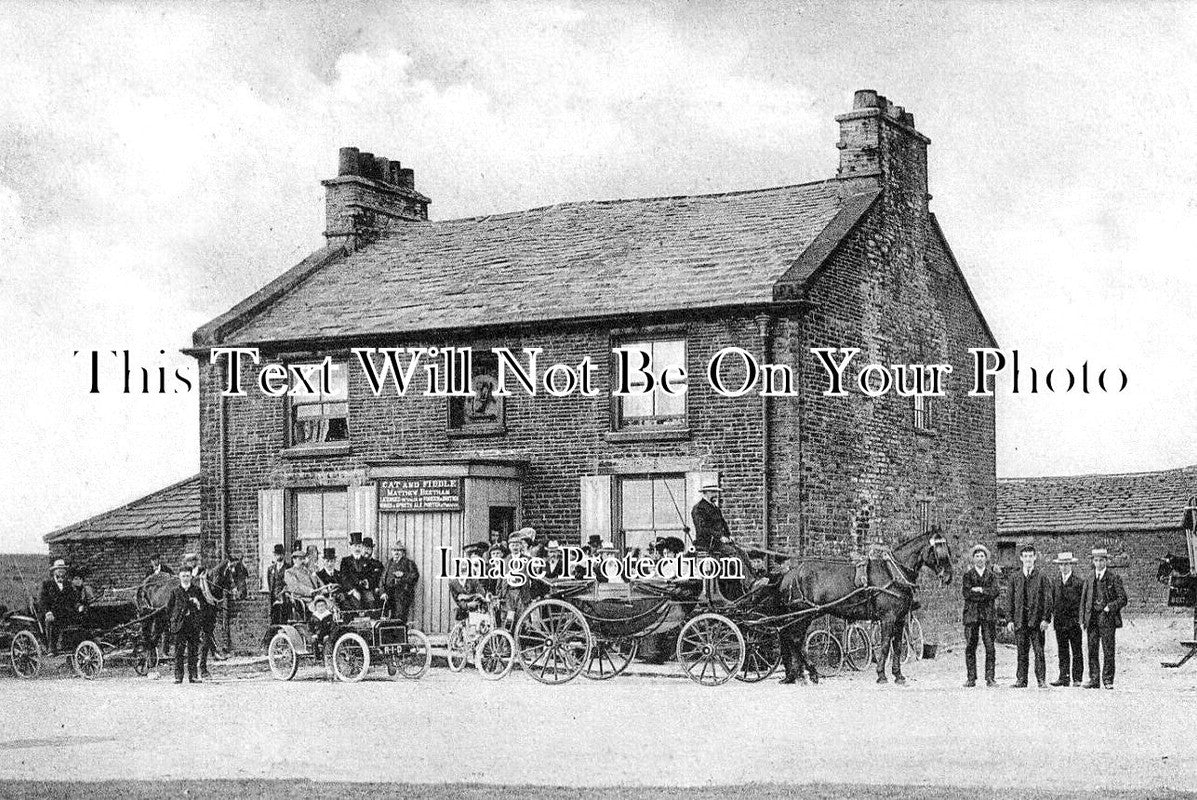 DR 3643 - The Cat & Fiddle Inn Pub, Buxton, Derbyshire c1905