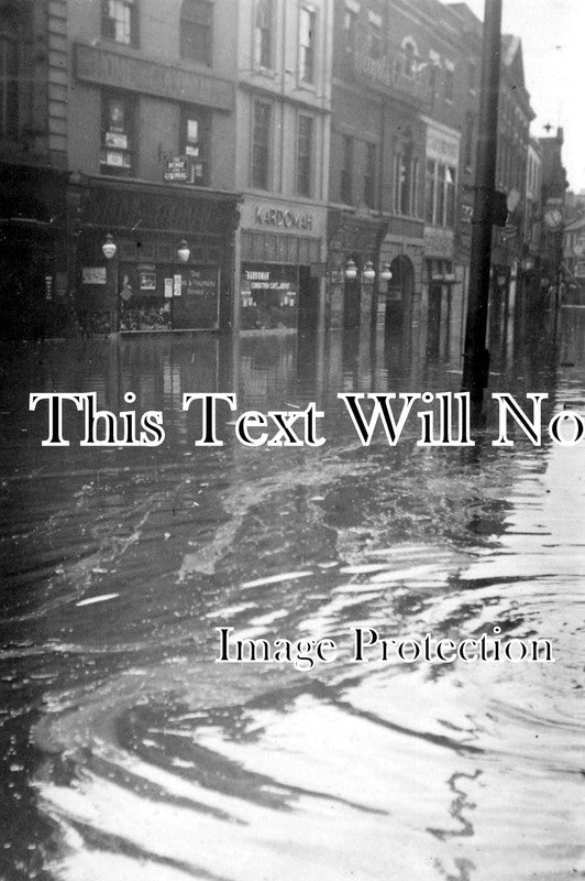 DR 399 - Corn Market, Derby Floods, Derbyshire