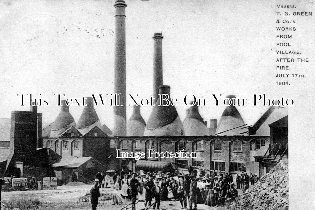 DR 424 - After The Fire, T G Green Pottery, Church Gresley, Derbyshire c1904