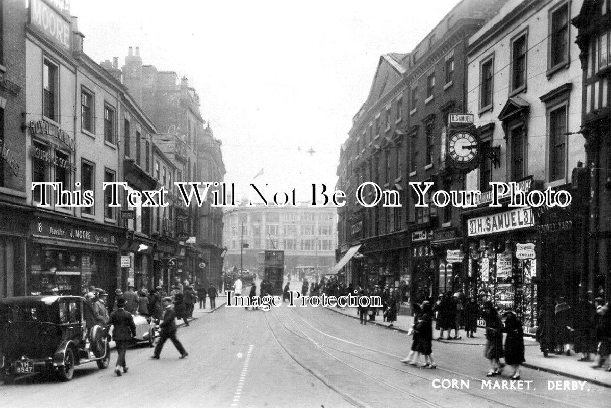 DR 933 - Corn Market, Derby, Derbyshire c1937