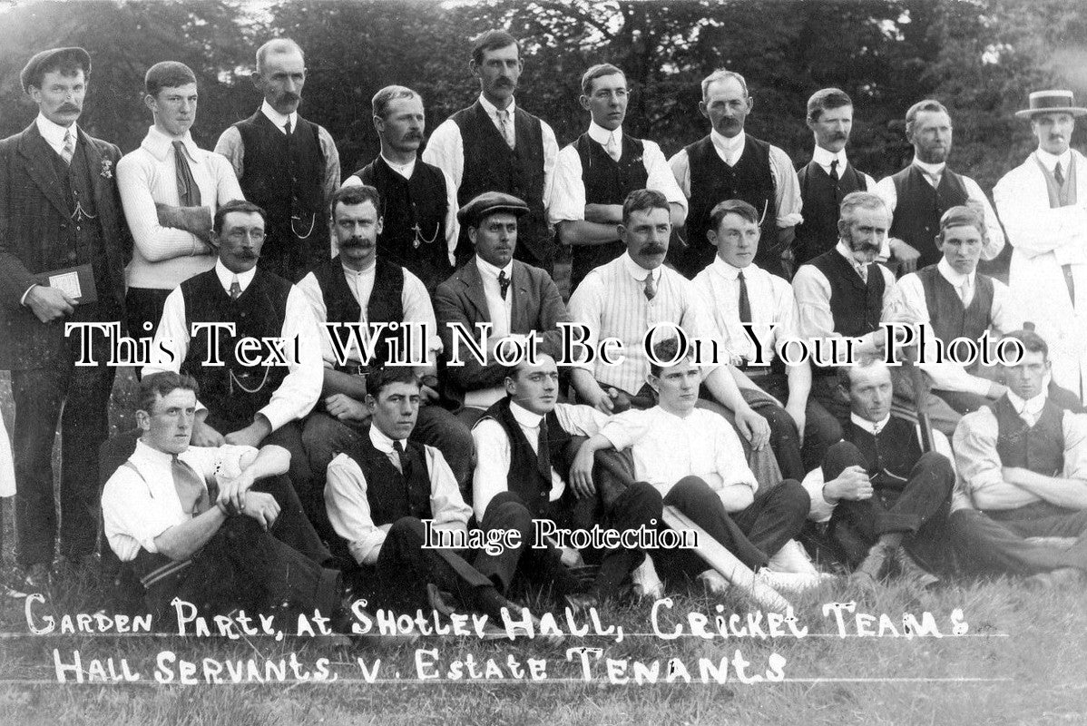 Du 1017 - Cricket Teams At Shotley Hall, Shotley Bridge, County Durham 