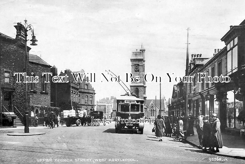 DU 2845 - Upper Church Street, West Hartlepool, County Durham c1932