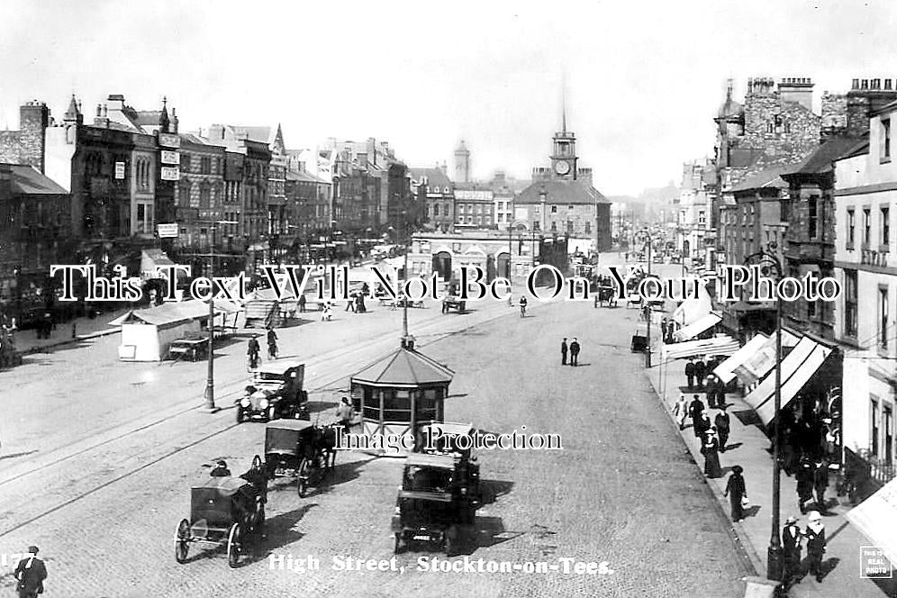 DU 2861 - High Street, Stockton On Tees, County Durham c1916
