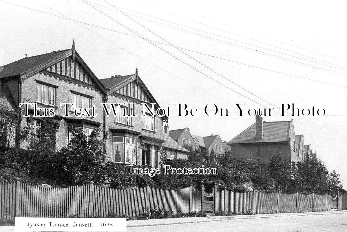 DU 2905 - Aynsley Terrace, Consett, County Durham c1929
