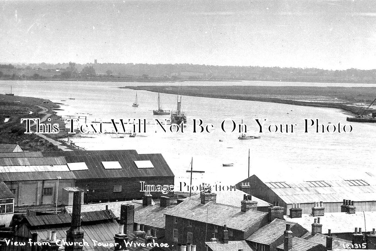 ES 3422 - Wivenhoe River View From Church Tower, Essex
