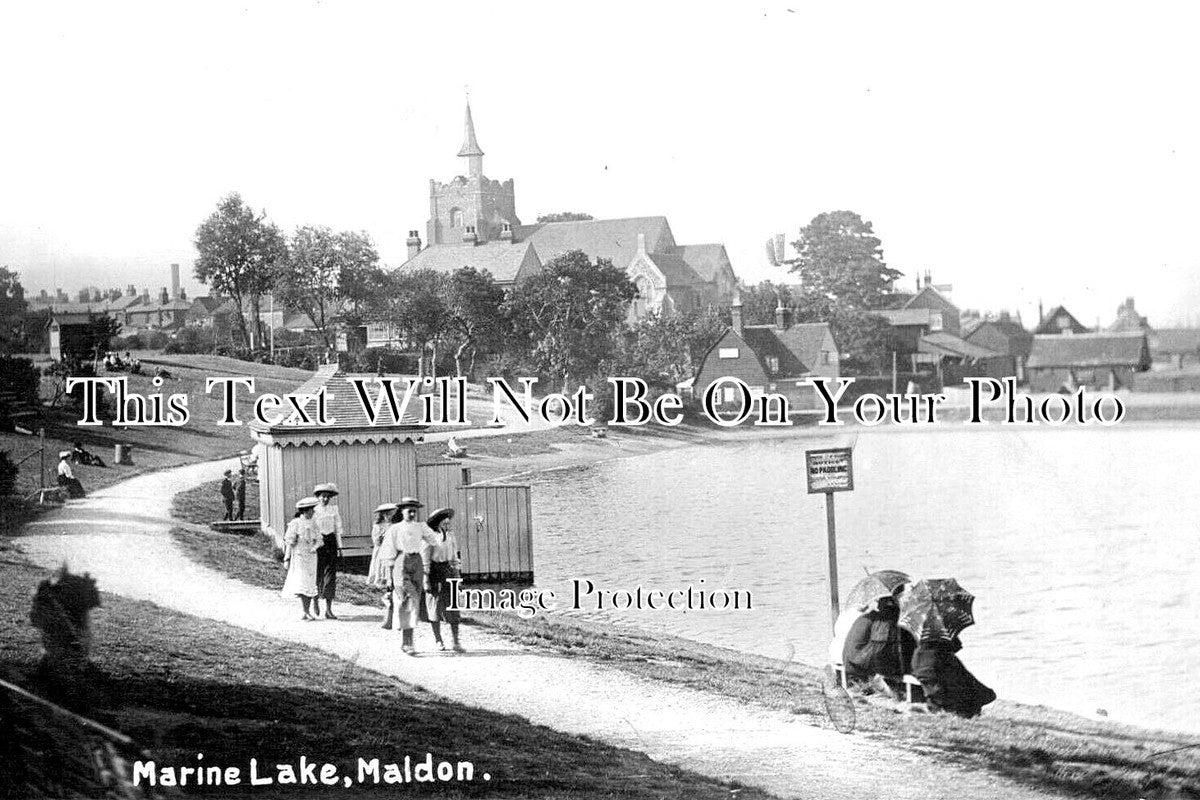 ES 3610 - Marine Lake, Maldon, Essex c1909
