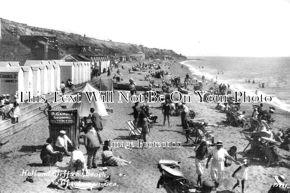 ES 3663 - Holland Cliffs & Beach, Clacton On Sea, Essex
