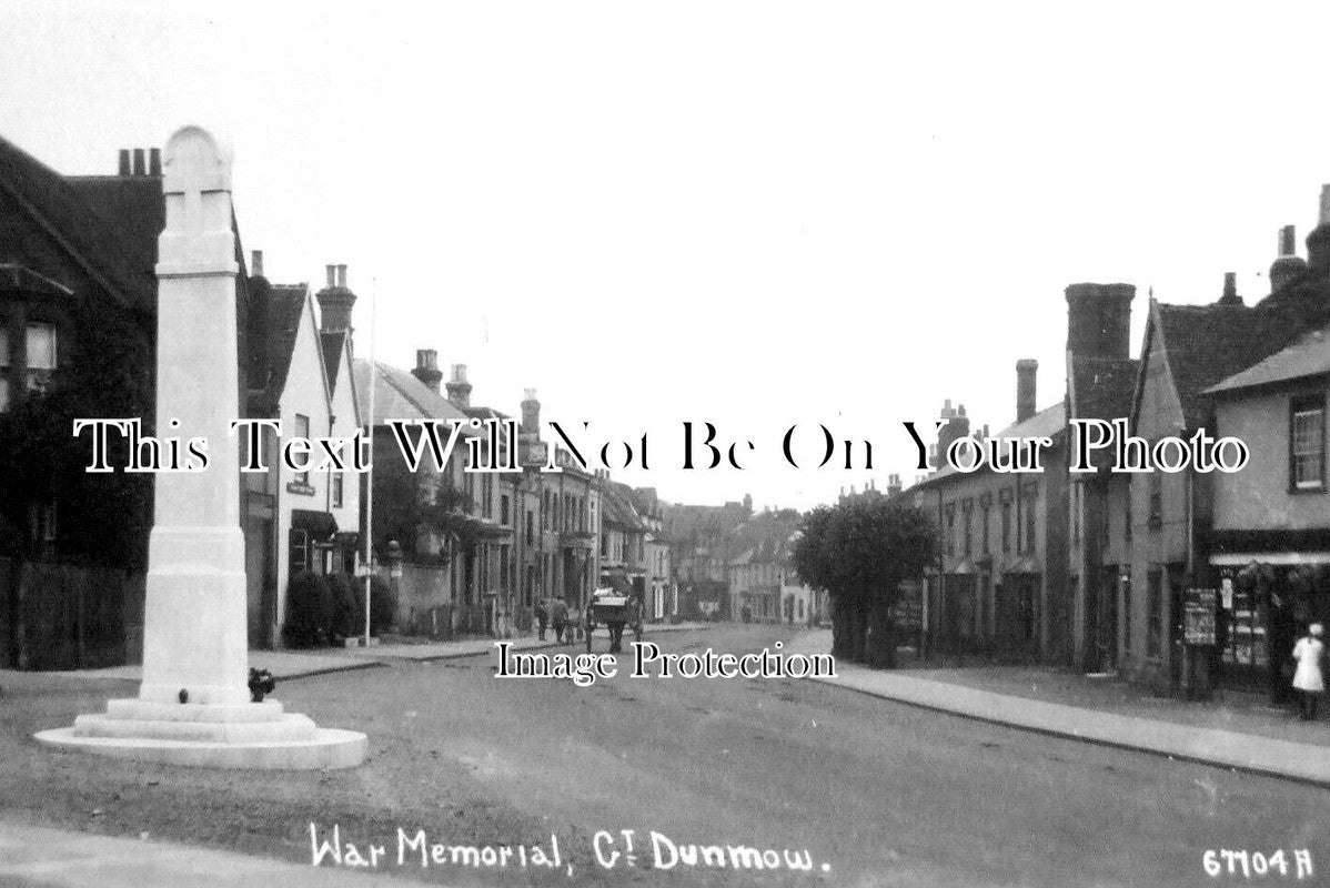 ES 3672 - Great Dunmow War Memorial, Essex c1925