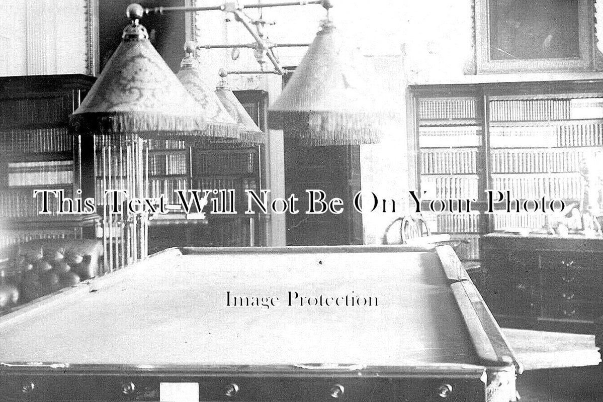 ES 3693 - Billiards Room, Easton Lodge, Great Dunmow, Essex c1910