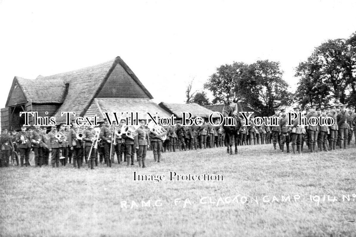 ES 3846 - RAMC FA Clacton Camp, Military, Essex 1914 WW1