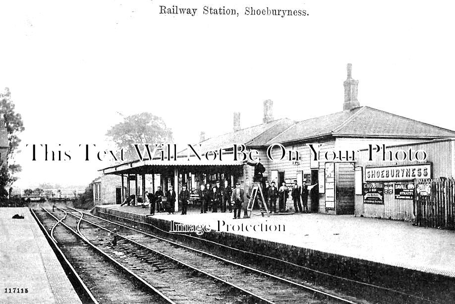 ES 3862 - Shoeburyness Railway Station, Essex c1907