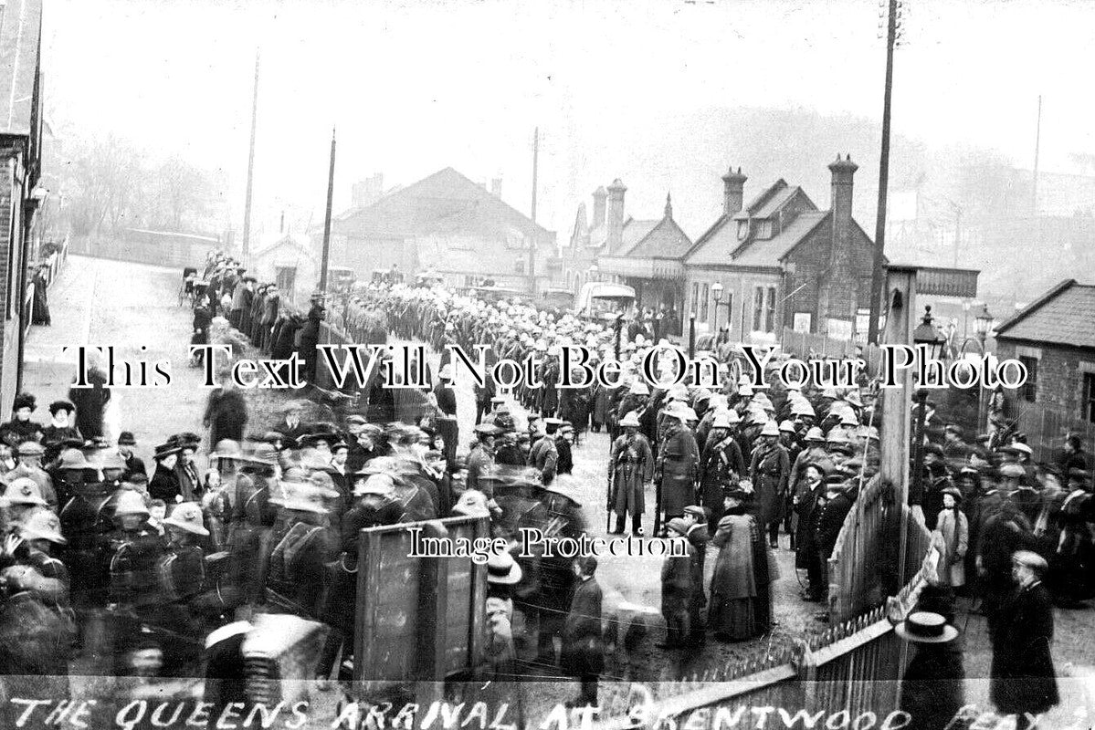 ES 3941 - The Queens Arrival At Brentwood, Essex c1910