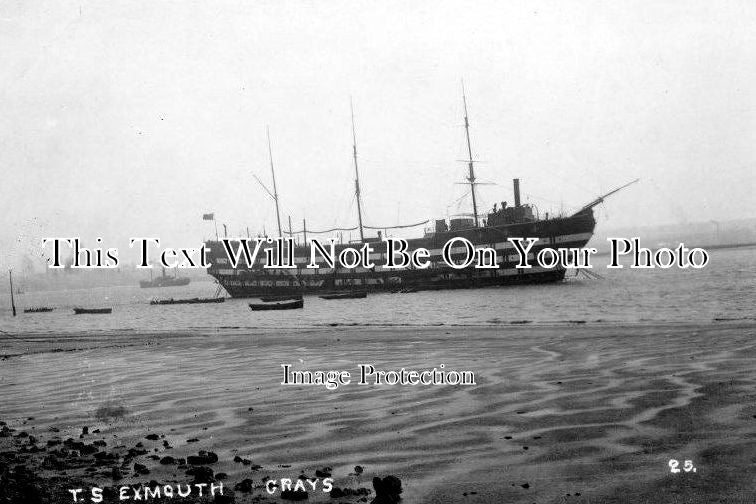 ES 398 - 'Exmouth' Training Ship At Grays, Essex