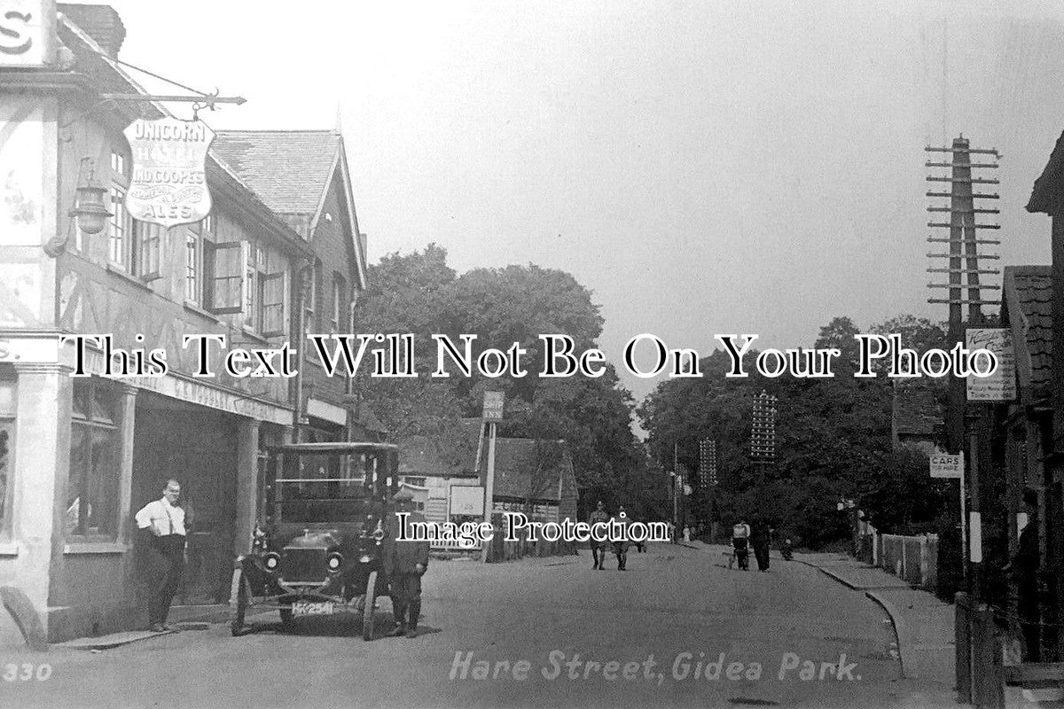 ES 5260 - The Unicorn Hotel, Hare Street, Gidea Park, Essex c1912