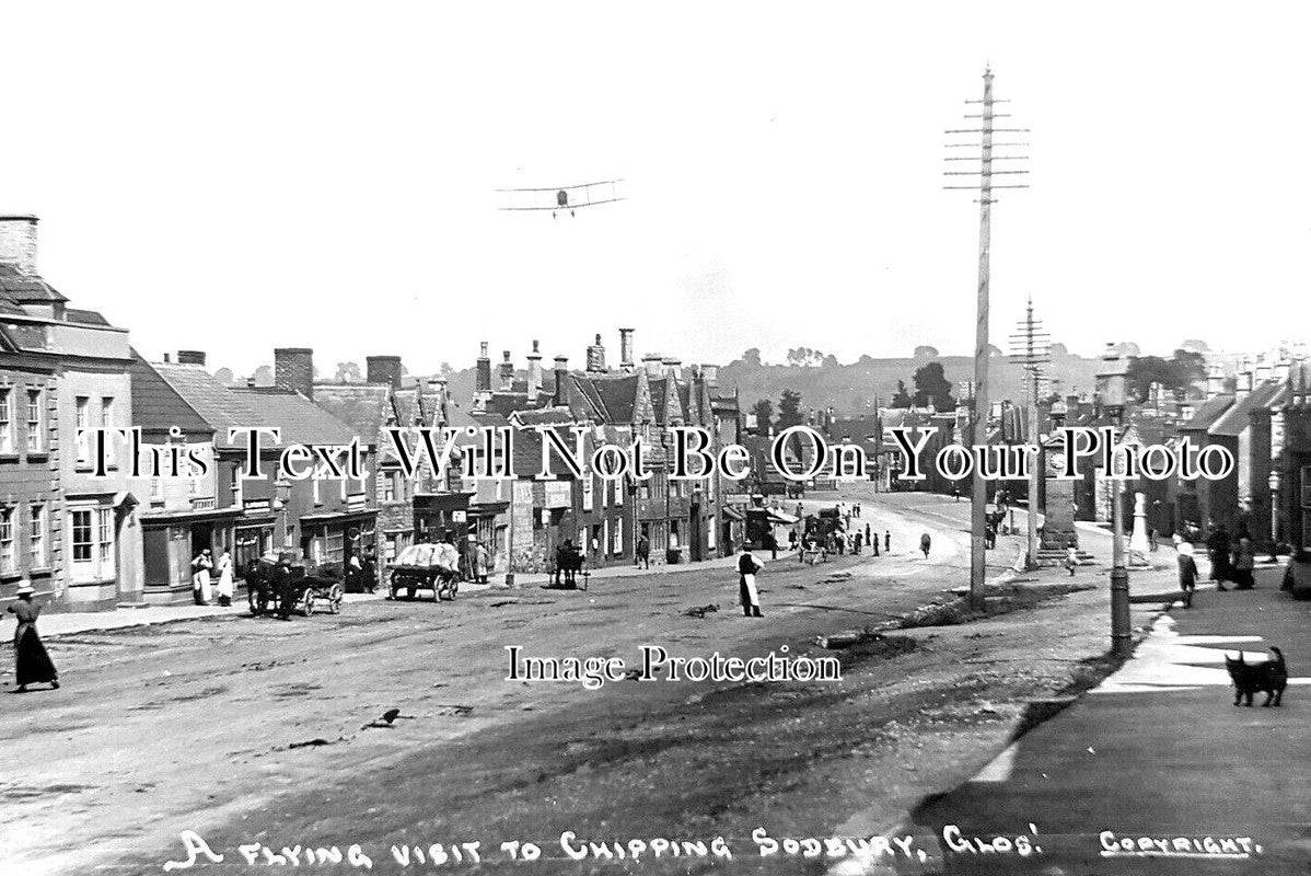 GL 1612 - Aeroplane Over Chipping Sodbury, Gloucestershire