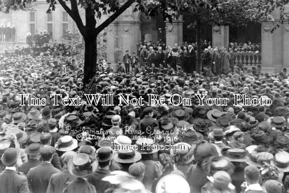 GL 1614 - Proclamation King George V, Cheltenham, Gloucestershire 1910