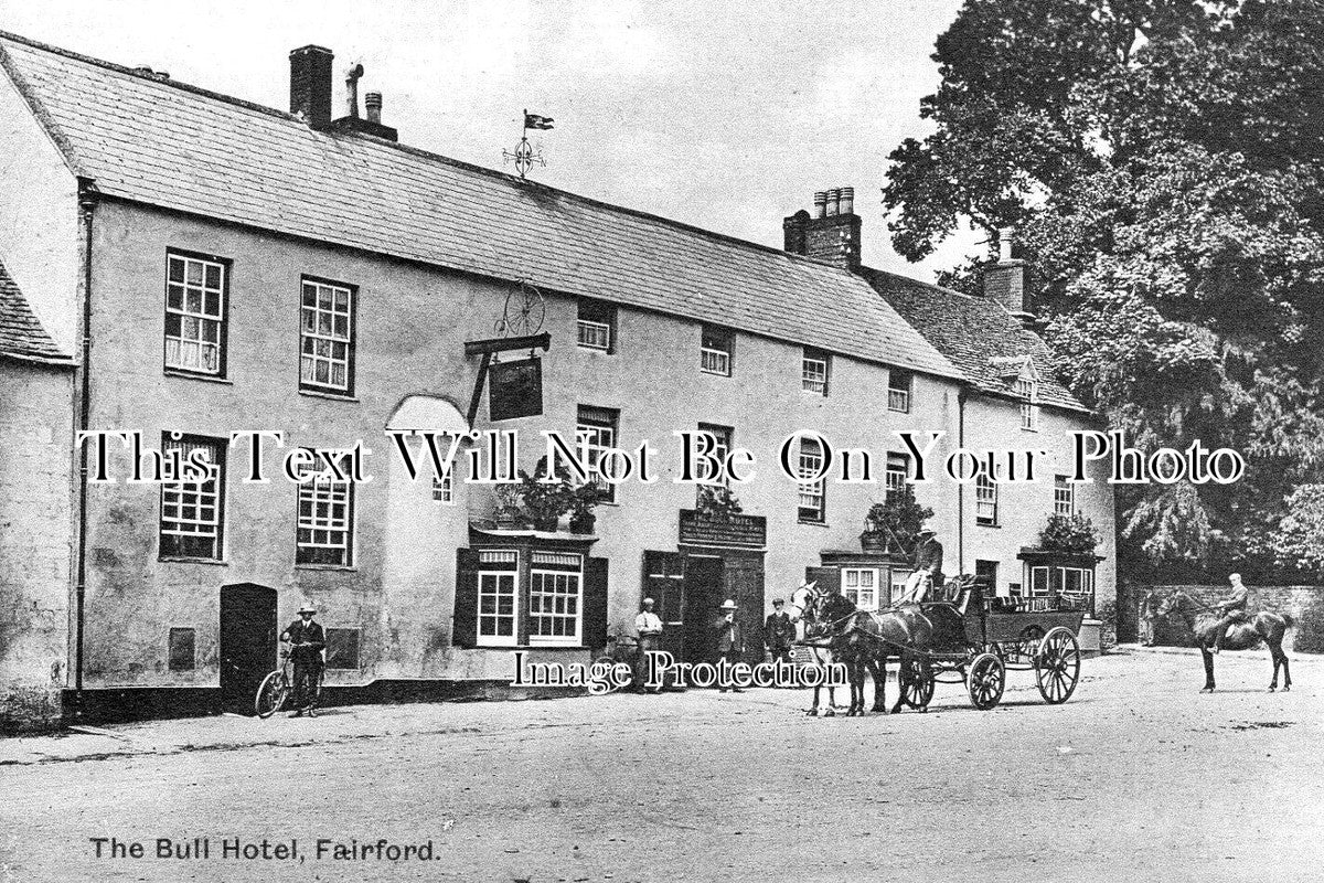 GL 2247 - The Bull Hotel, Fairford, Gloucestershire c1908