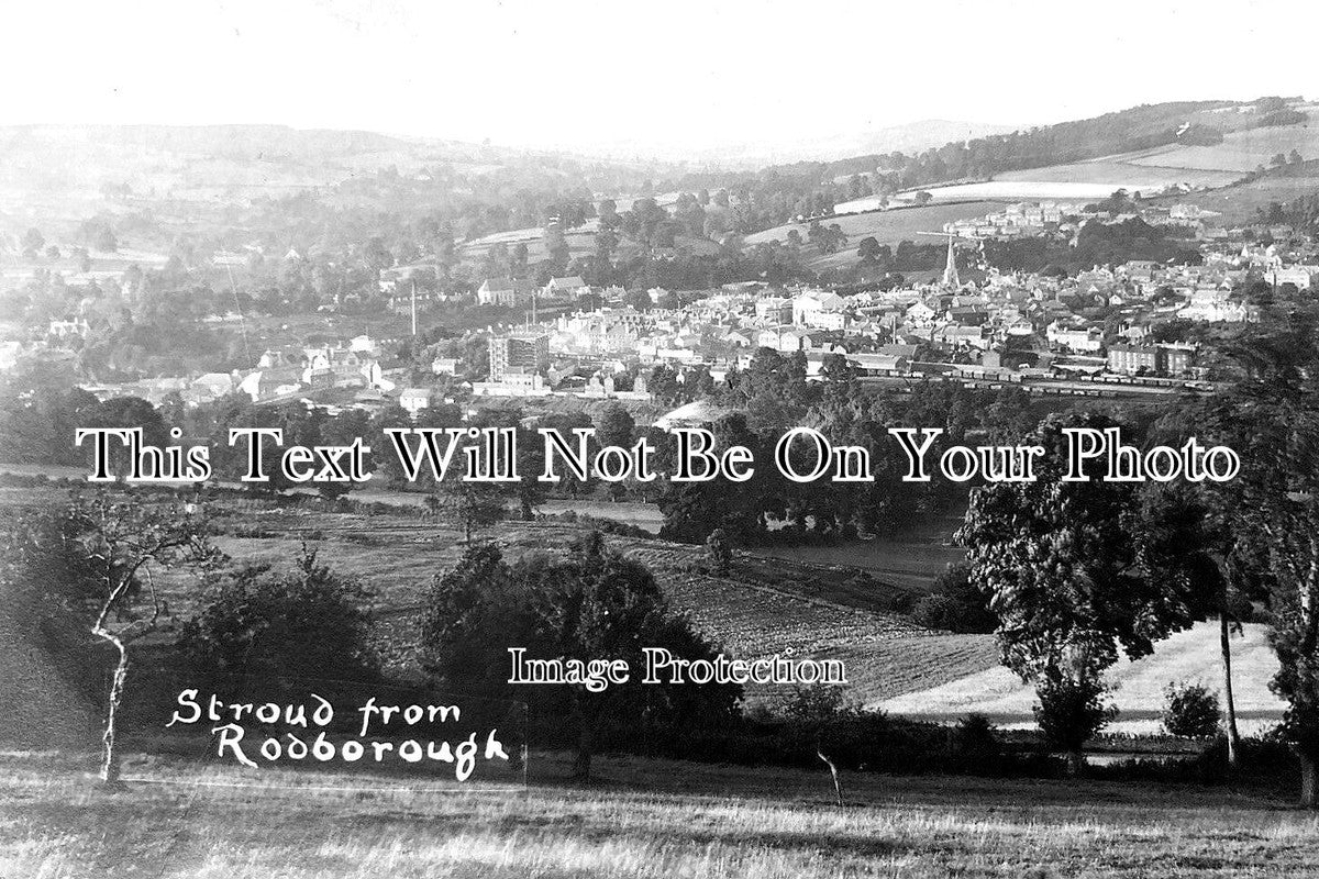 GL 2249 - Stroud From Rodborough, Gloucestershire c1927