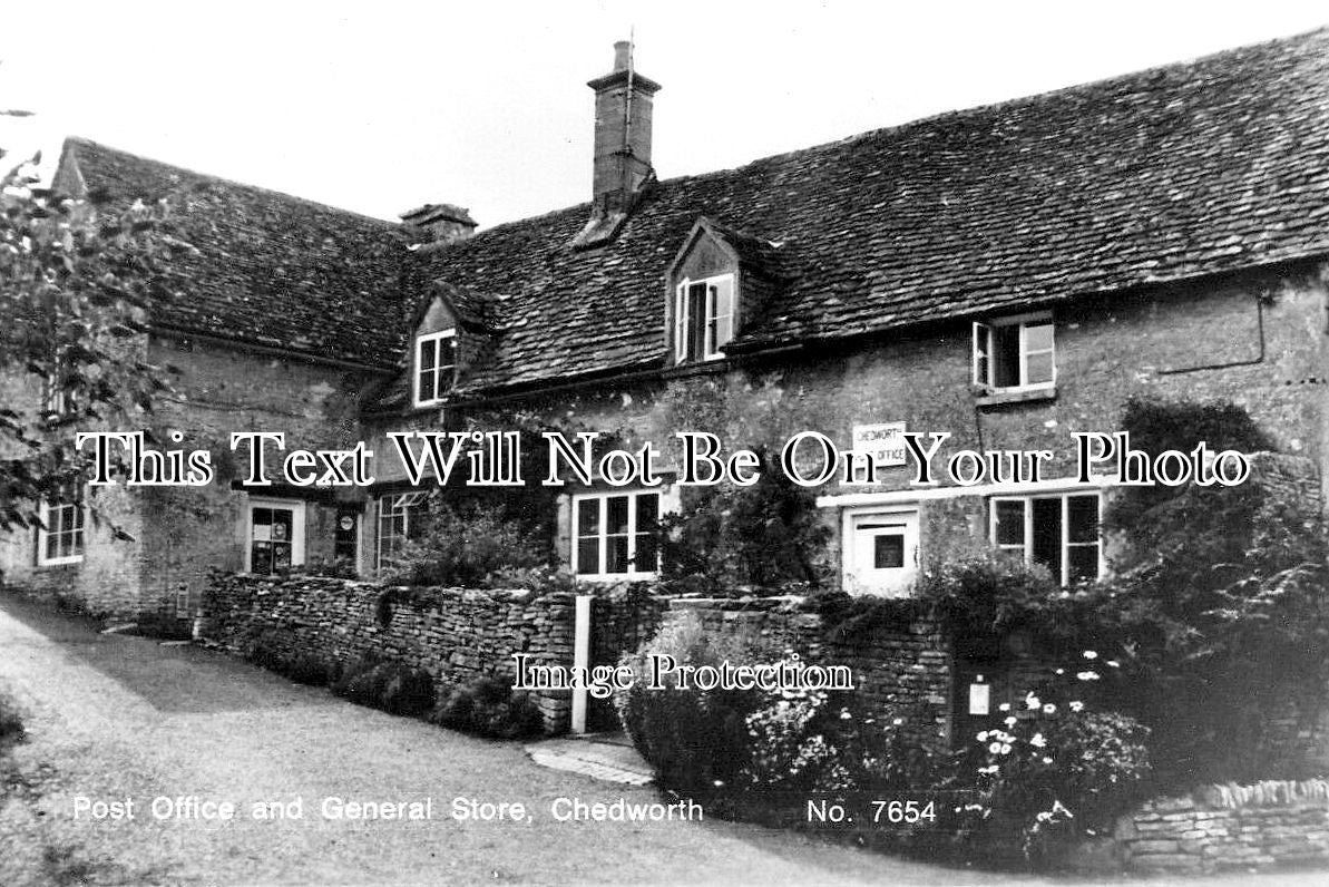 GL 2359 - Chedworth Post Office & Stores, Gloucestershire c1968