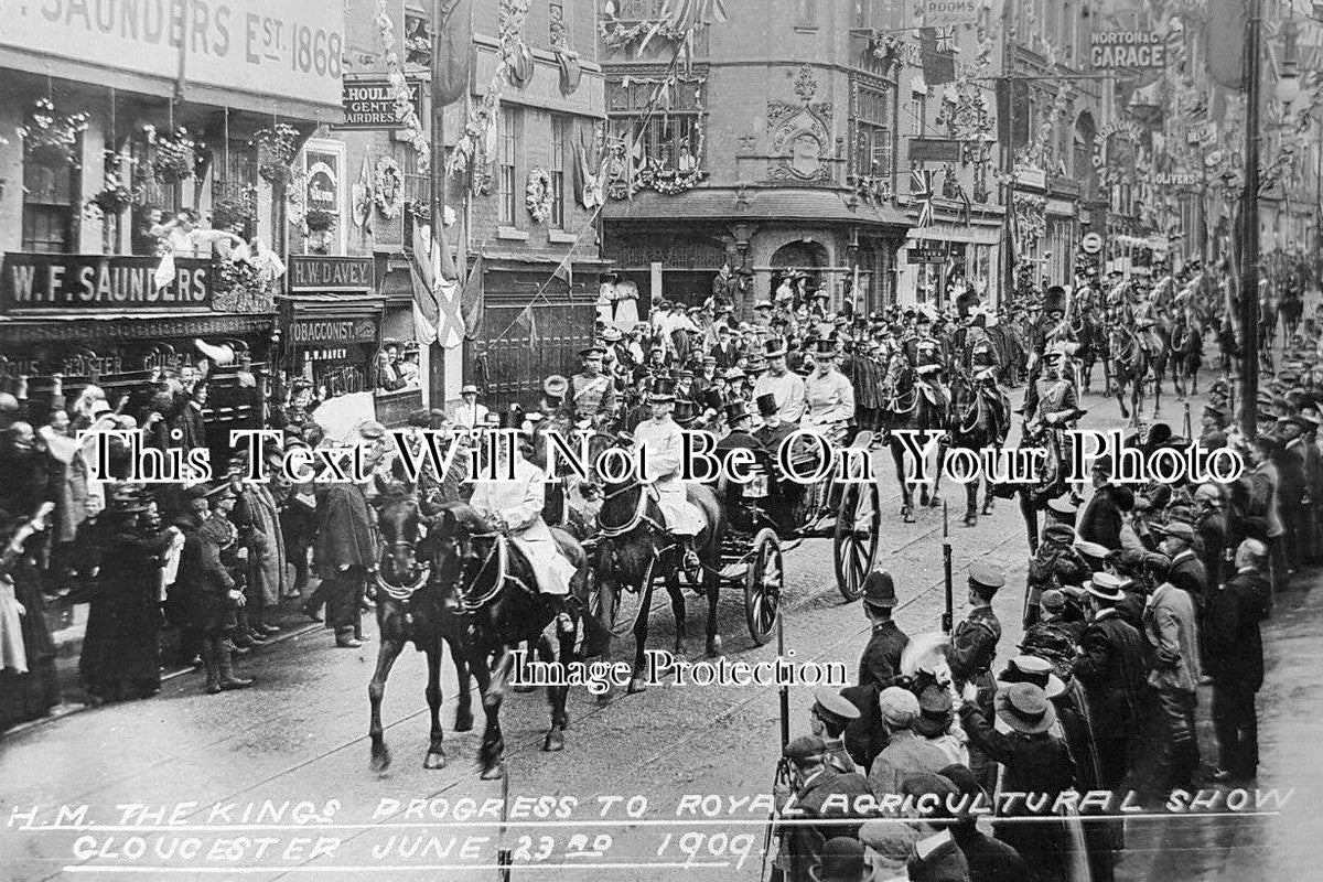 GL 2360 - King At Royal Agricultural Show, Gloucester 1909