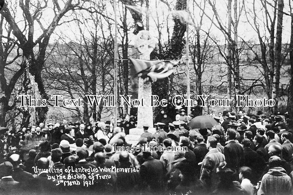 GL 2444 - Unveiling Lanteglos War Memorial, Cornwall 1921 WW1
