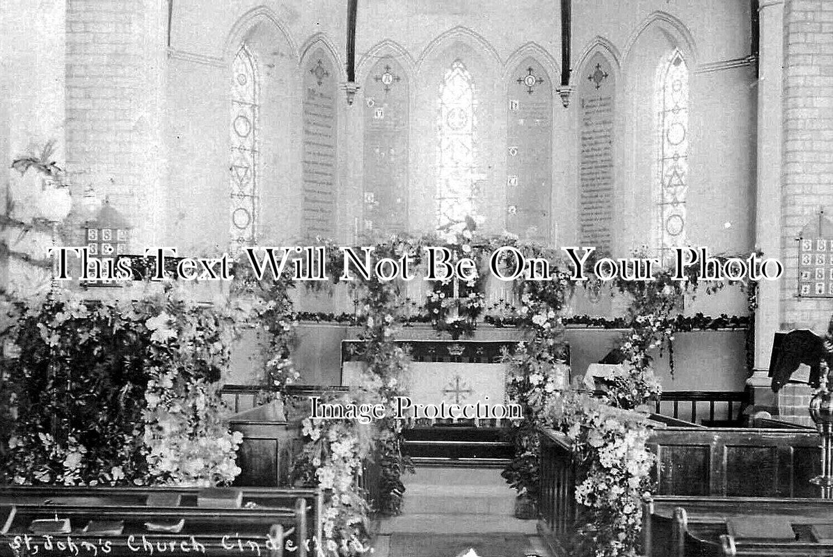 GL 2557 - St Johns Church, Cinderford, Gloucestershire c1909