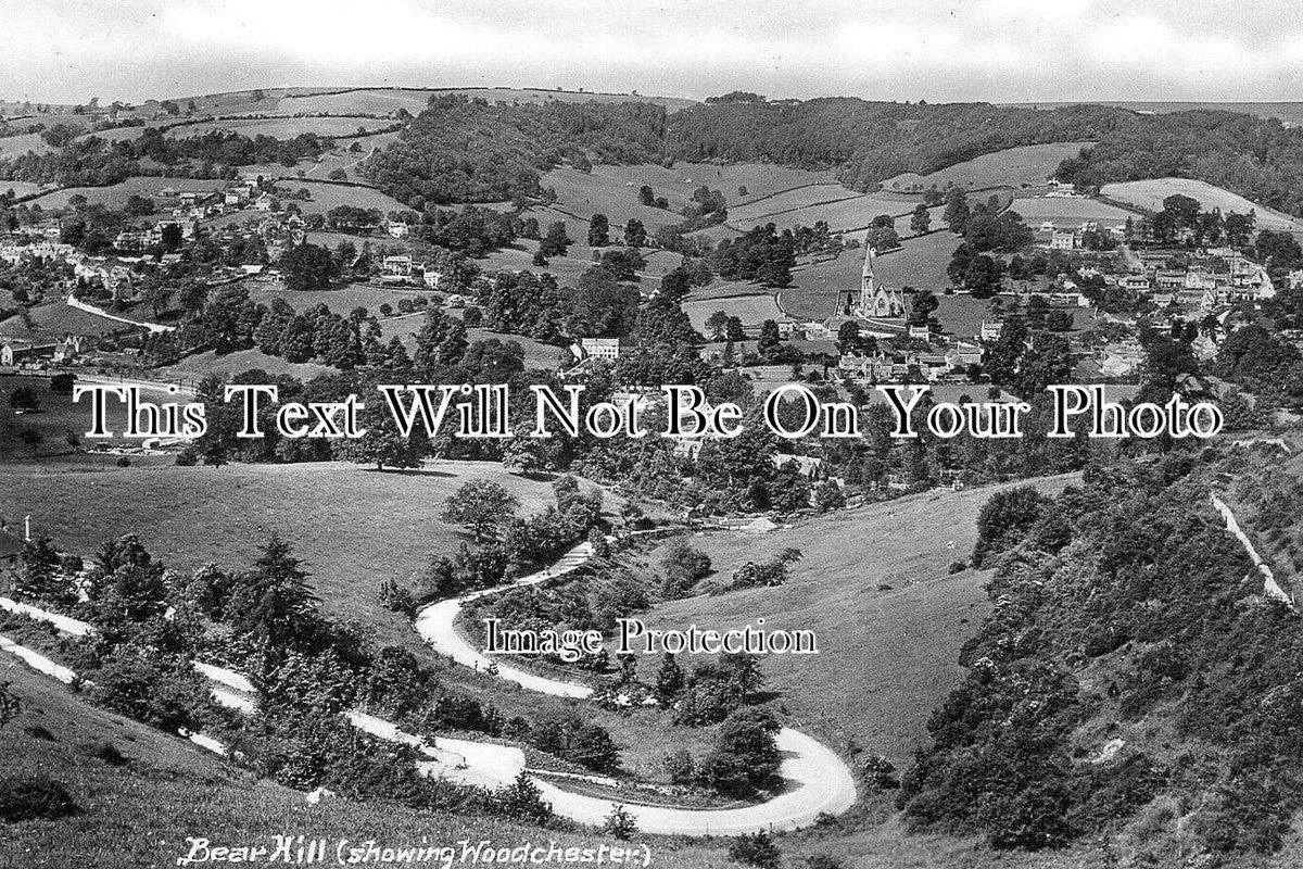 GL 2616 - Bear Hill Showing Woodchester, Gloucestershire