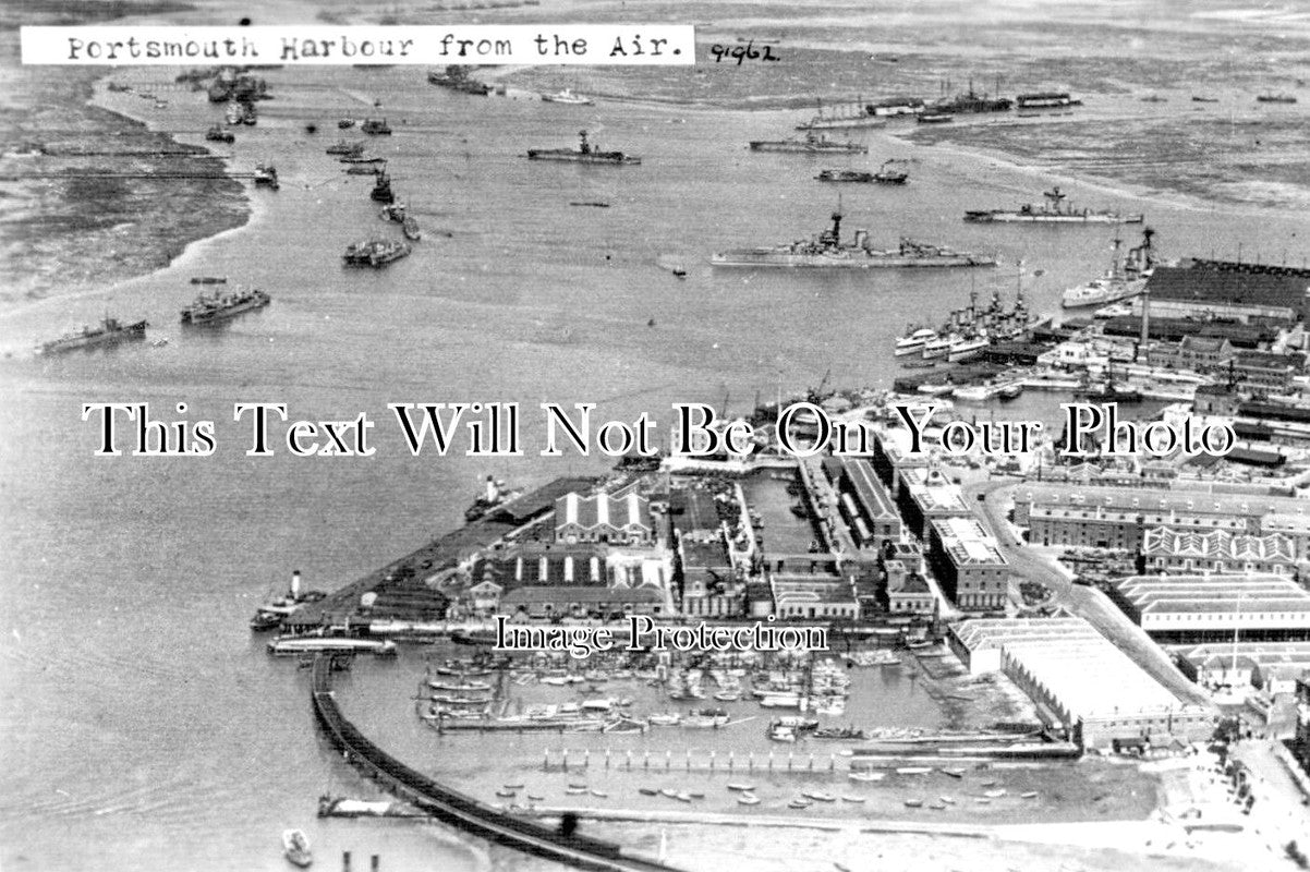 HA 1306 - Portsmouth Harbour From The Air, Hampshire