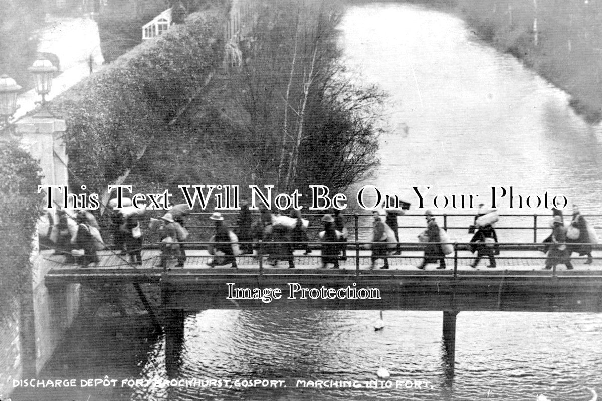HA 1734 - Marching Into Fort, Fort Brockhurst, Gosport, Hampshire