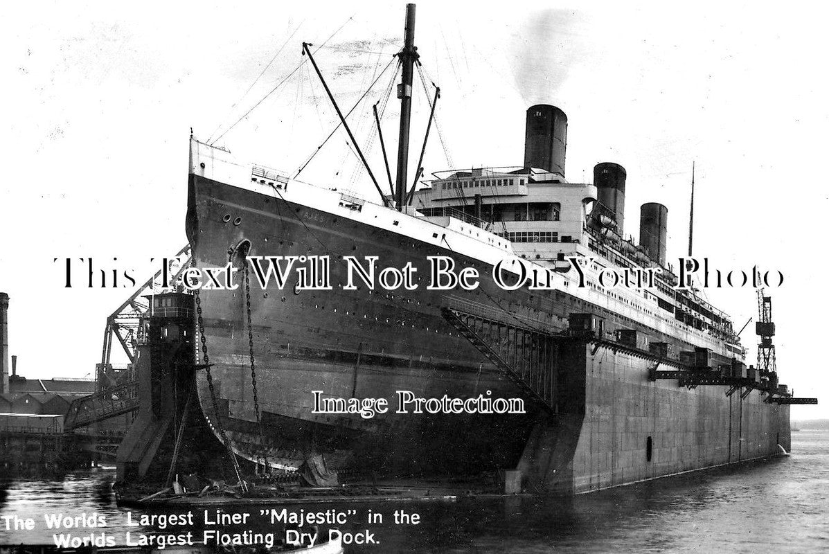 HA 1937 - Floating Dry Dock, Majestic, Southampton, Hampshire