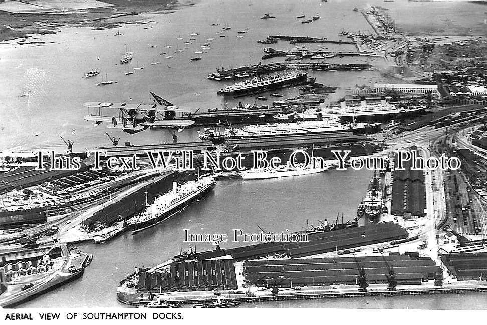 HA 1984 - Aerial View Of Southampton Docks, Hampshire