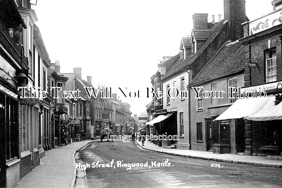 HA 2193 - High Street, Ringwood, Hampshire c1922