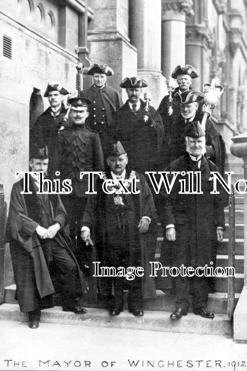 HA 2288 - The Mayor Of Winchester & Officials, Hampshire c1912