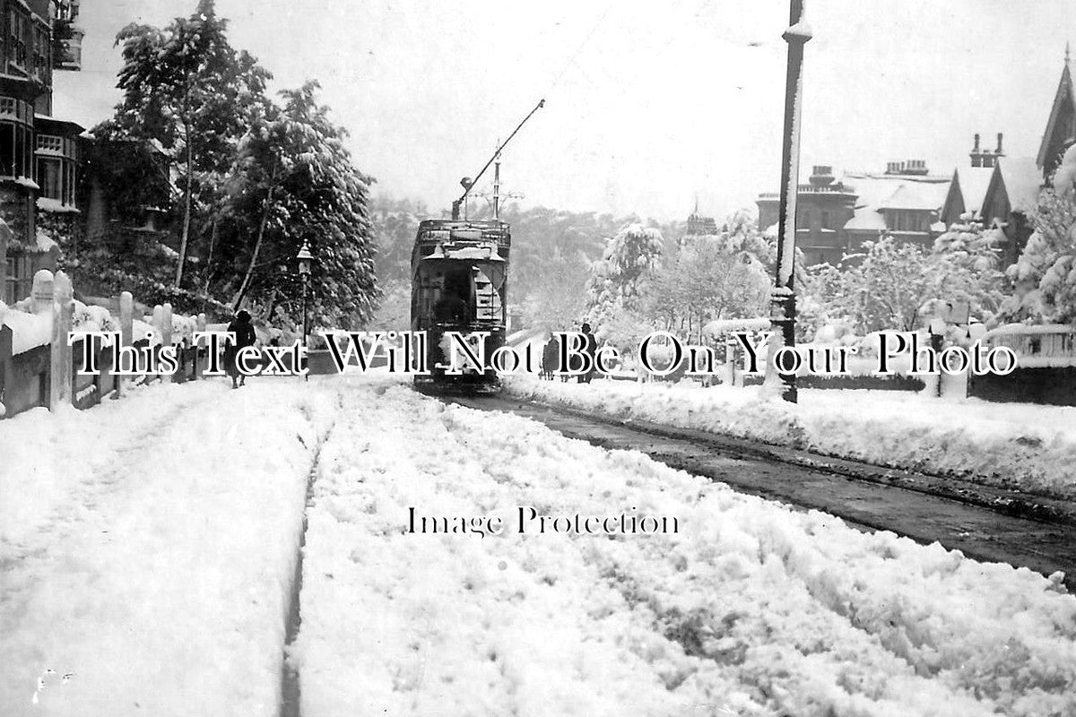 HA 2338 - Tram On Boscombe Hill, Hampshire c1908