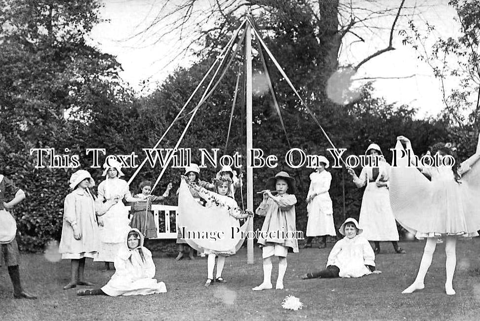 HA 2395 - May Day Pole & Dancers, Botley, Hampshire