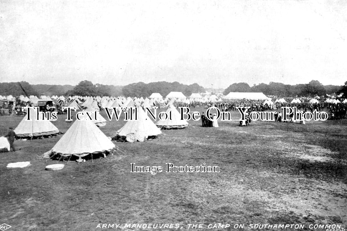 HA 2484 - Army Manoeuvres, Southampton Common, Hampshire c1904