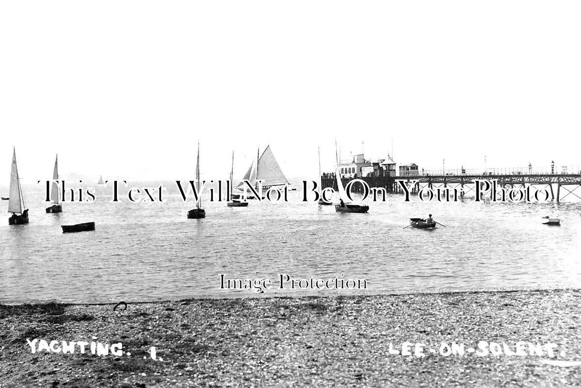 HA 2506 - Lee-on-Solent Pier With Yachts, Hampshire