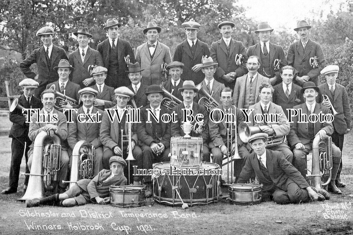 HA 2553 - Silchester & District Temperance Band, Hampshire 1921