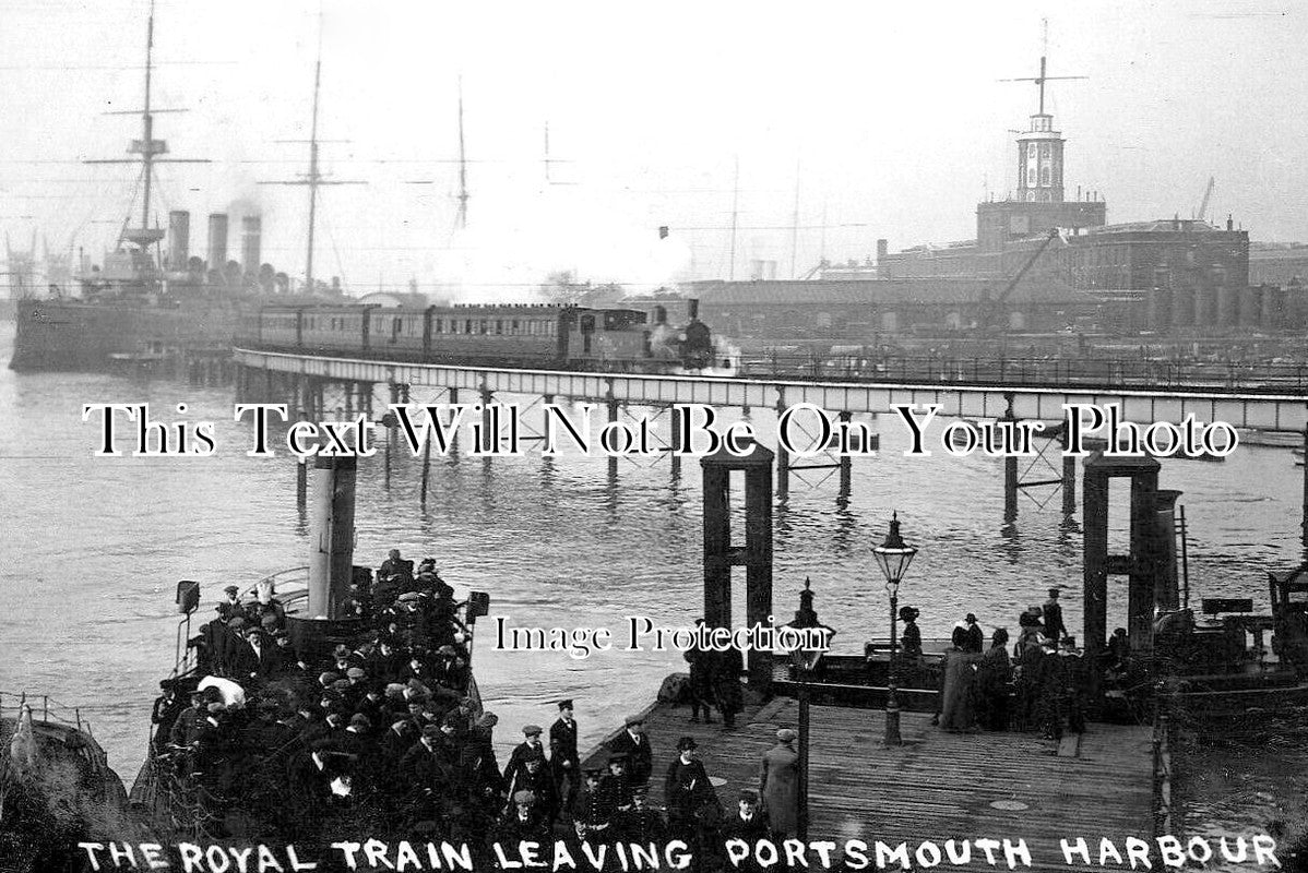 HA 2570 - The Royal Train Leaving Portsmouth Harbour, Hampshire