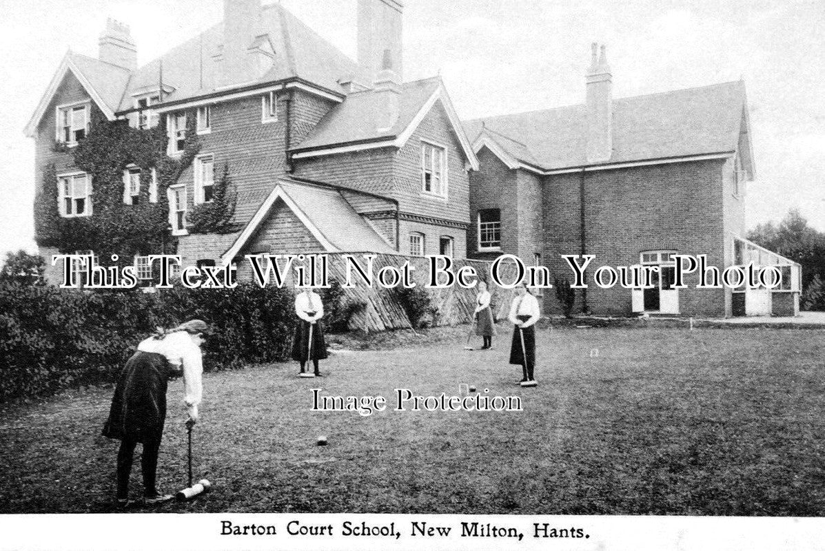 HA 2694 - Croquet, Barton Hall School, New Milton, Hampshire