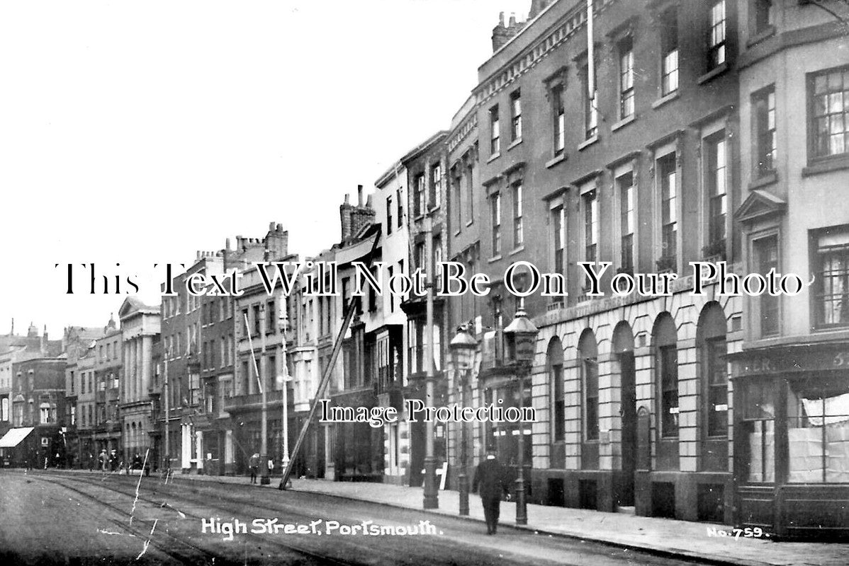 HA 2744 - High Street, Portsmouth, Hampshire c1912