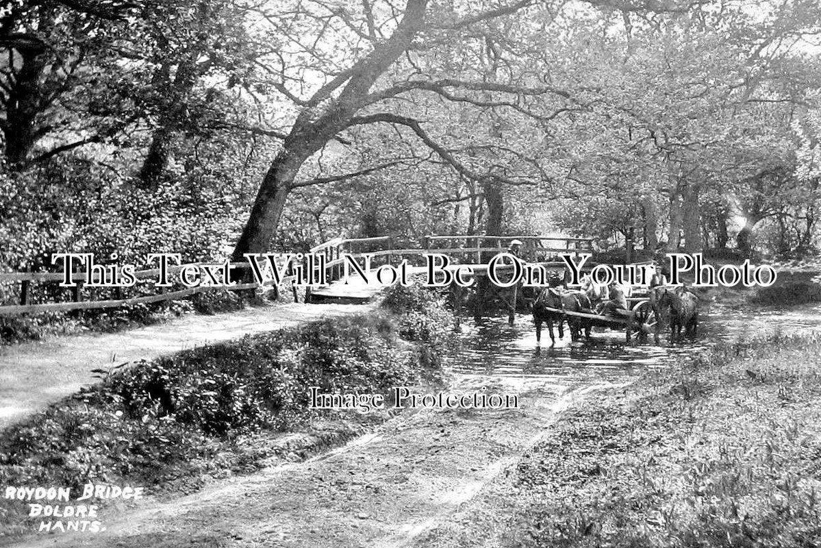 HA 2794 - Roydon Bridge, Boldre, Lymington, Hampshire c1905
