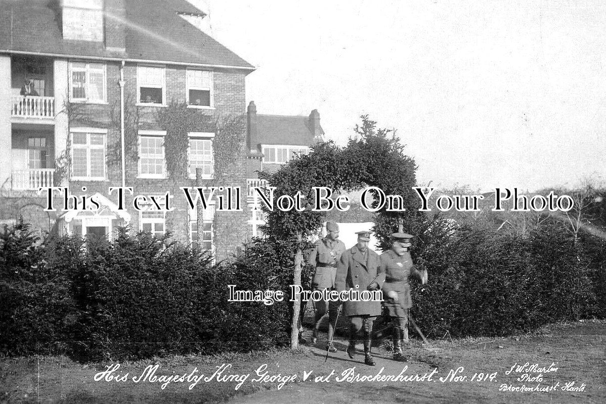 HA 2824 - Visit Of King, New Zealand General Hospital, Brockenhurst WW1