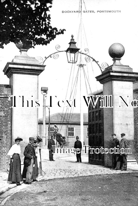 HA 2898 - Dockyard Gates, Portsmouth, Hampshire
