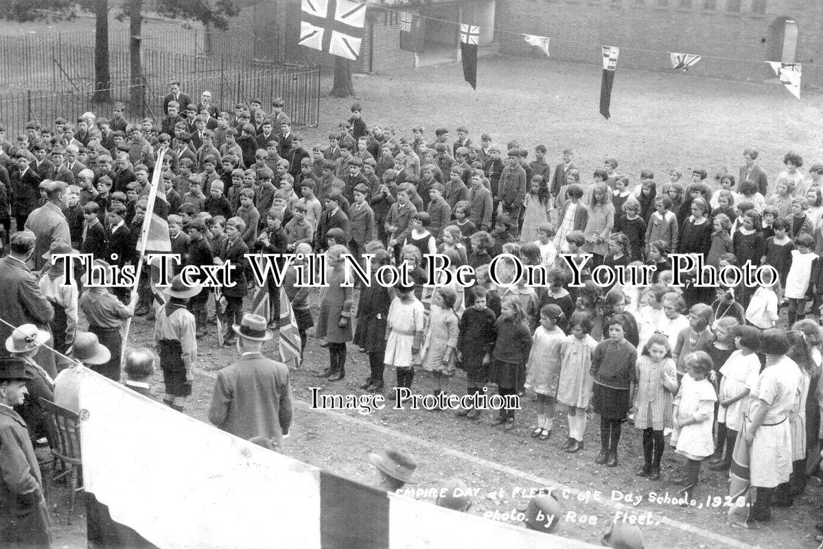 HA 2950 - Fleet C Of E School, Empire Day, Hampshire 1926