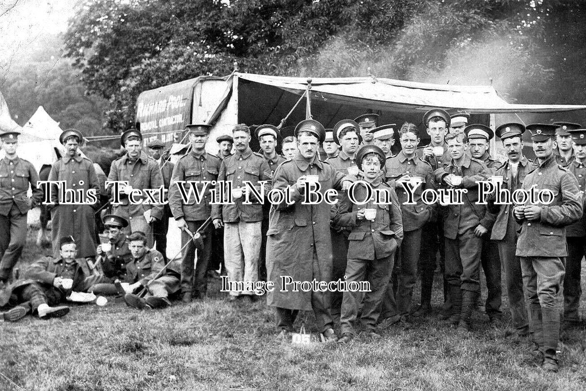 HA 2960 - Group Of Soldiers At Fleet, Hampshire 1914 WW1