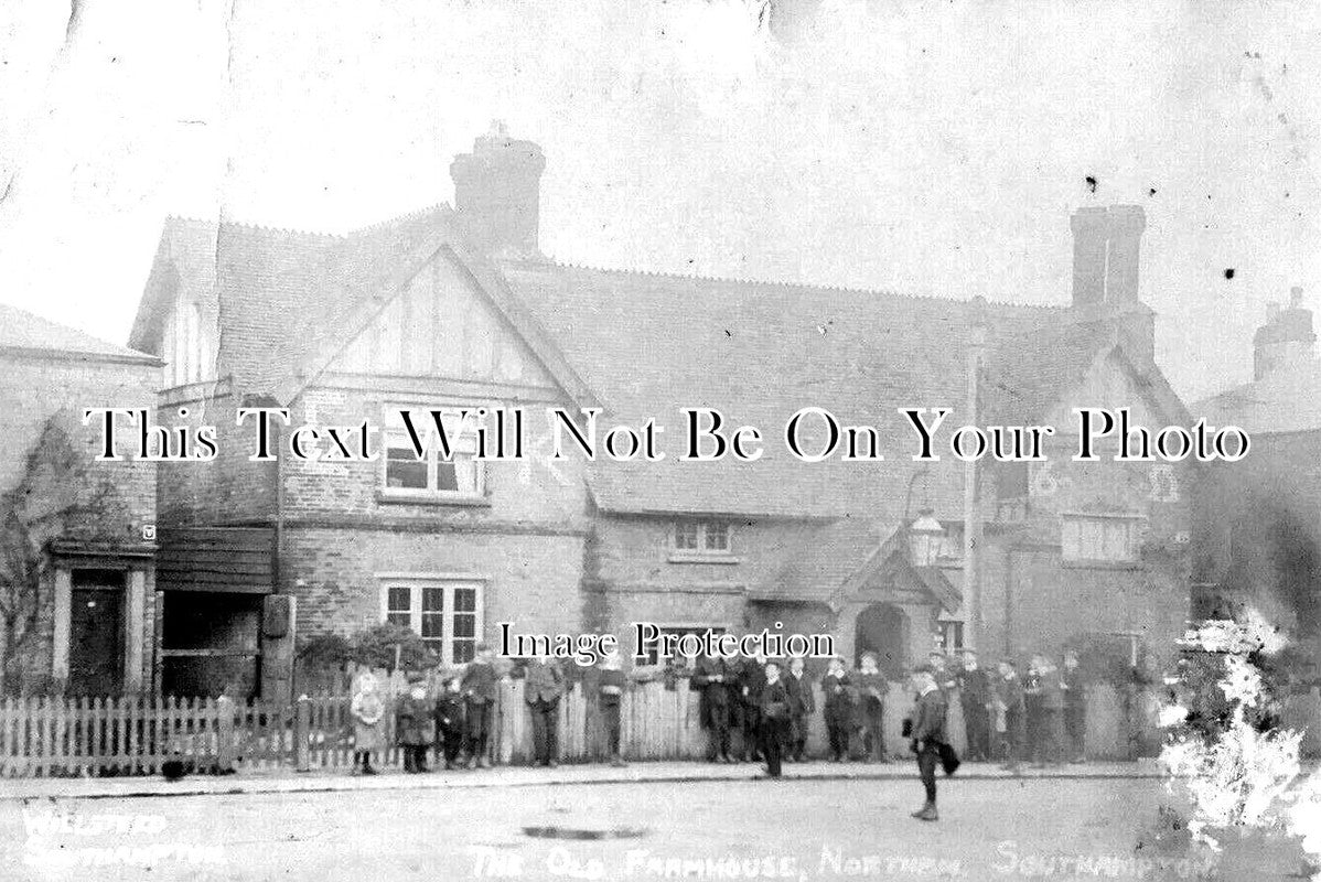 HA 3132 - Old Farmhouse, Mount Pleasant Road, Southampton c1905