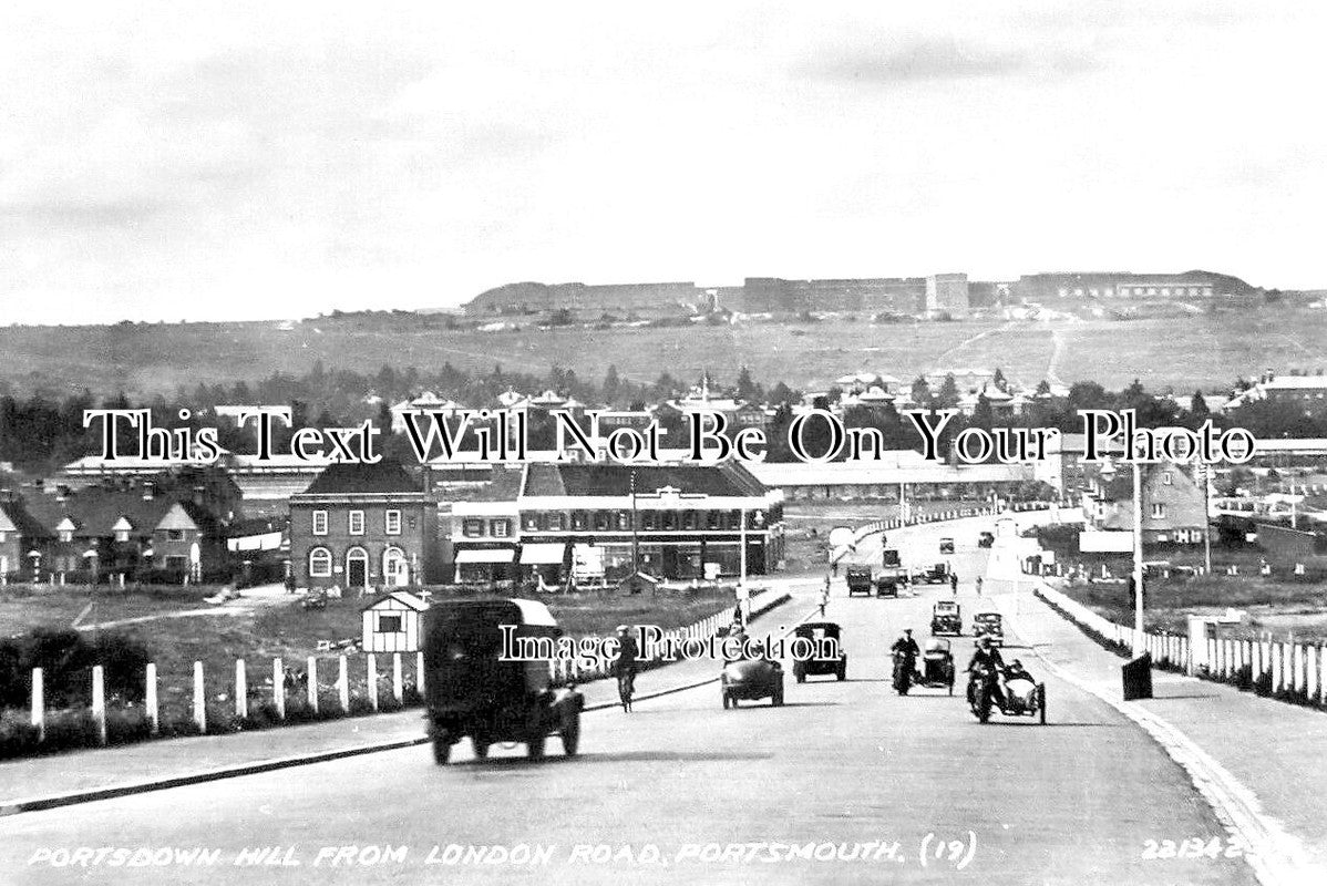 HA 3188 - Portsdown Hill From London Road, Portsmouth, Hampshire